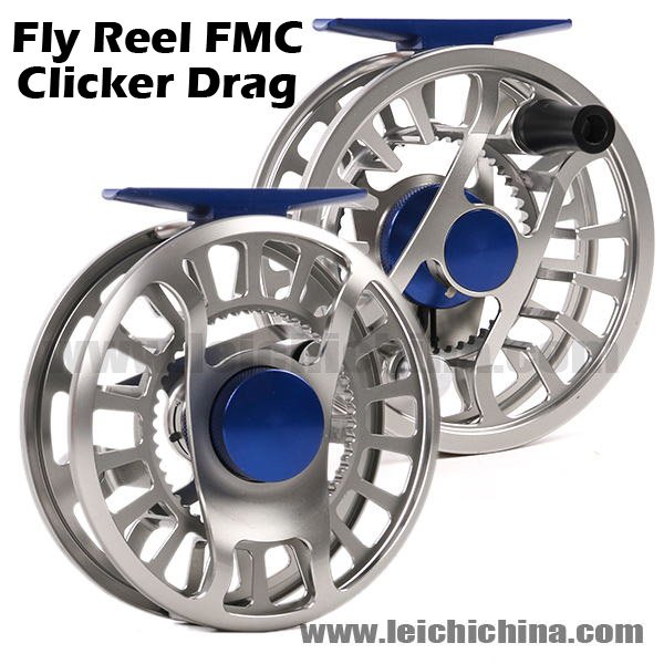 CNC Machine Cut Clicker Drag Fly Fishing Reel FMC