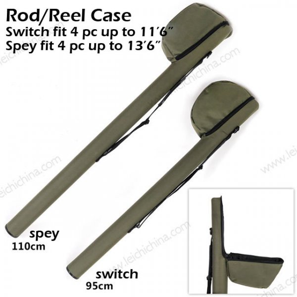 switch and spey rod bag with reel case