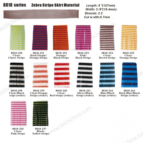 8818 Zebra Stripe Skirt Material