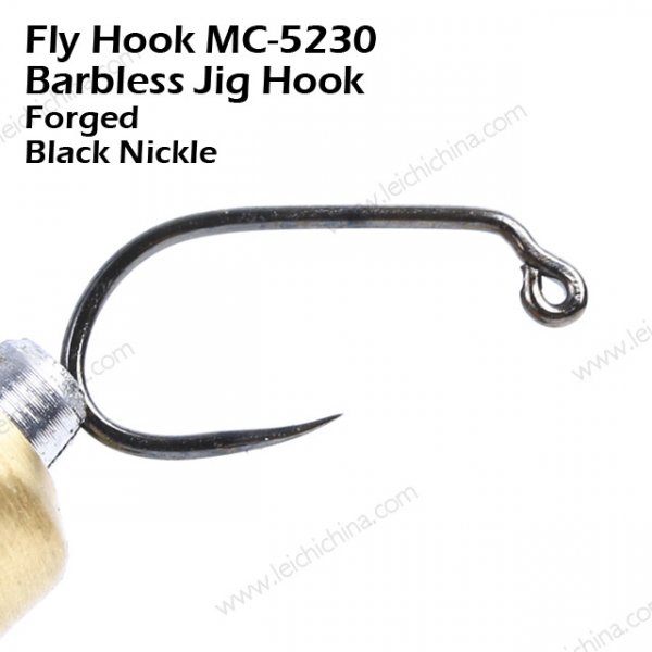 Fly Fishing Barbless Jig Hook MC5230