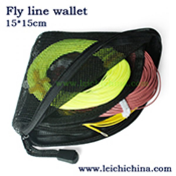 Fly fishing line mesh wallet