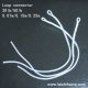 Nylon braided loop connector