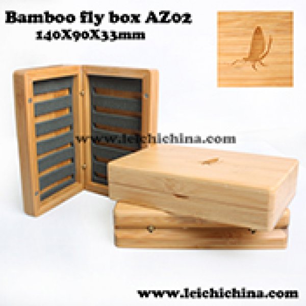 Top quality bamboo fly box AZ02