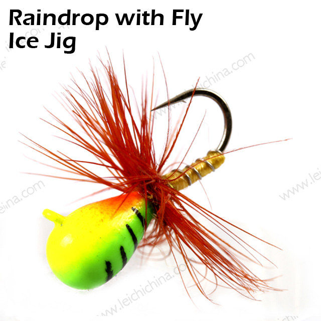 Raindrop with Fly Ice Jig