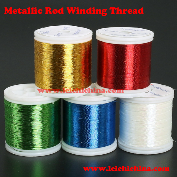 Metallic rod winding thread