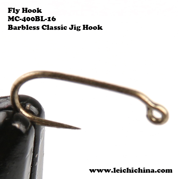 fly tying hook Barbless Classic Jig Hook MC-400BL1