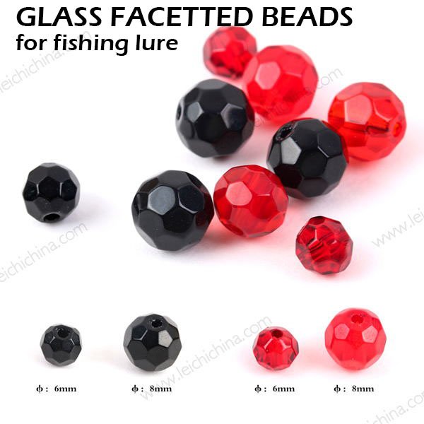 Glass Facetted Beads for fishing lure