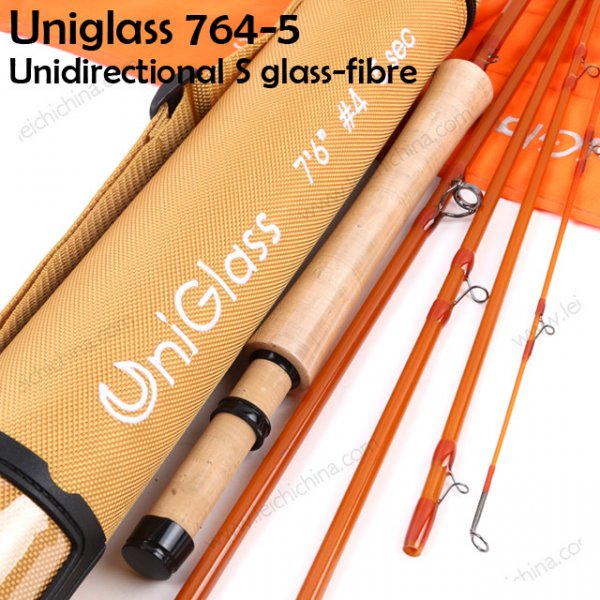 Uniglass Unidirectional S Fiberglass Fly Rod 764-5