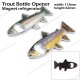 Trout Bottle Opener  Magnet refrigerator