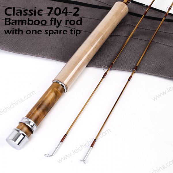 Classic 7042  Bamboo fly rod with one spare tip