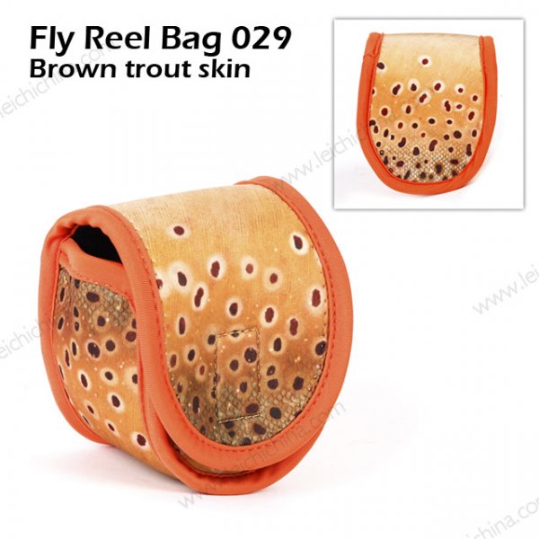 Fly Reel Bag 029 Brown trout skin