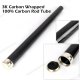 3K Carbon Wrapped  100% Carbon Rod Tube