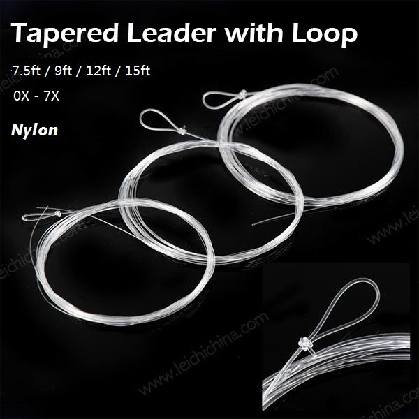 Nylon Fly Fishing Tapered Leader with Loop