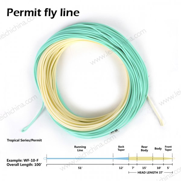 Permit fly line