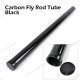 Carbon Fly Rod Tube Black