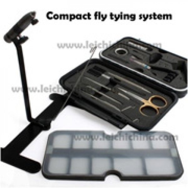 compact fly tying vise system
