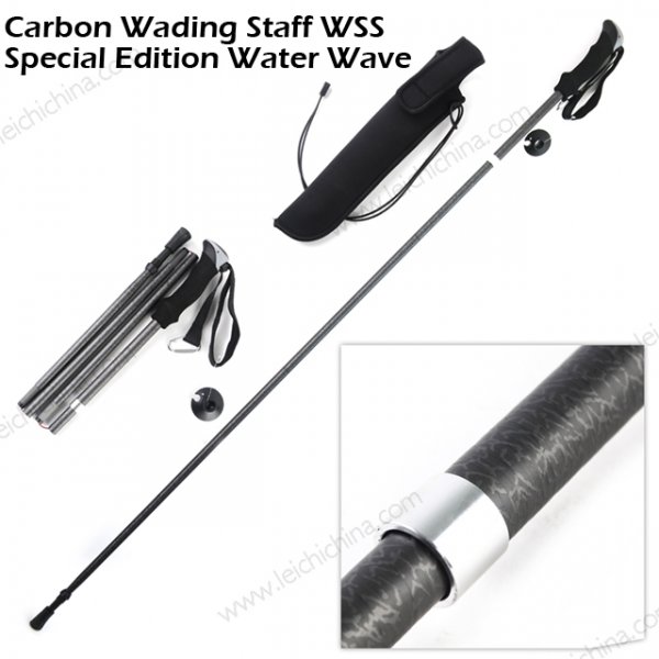 foldable carbon fiber wading staff