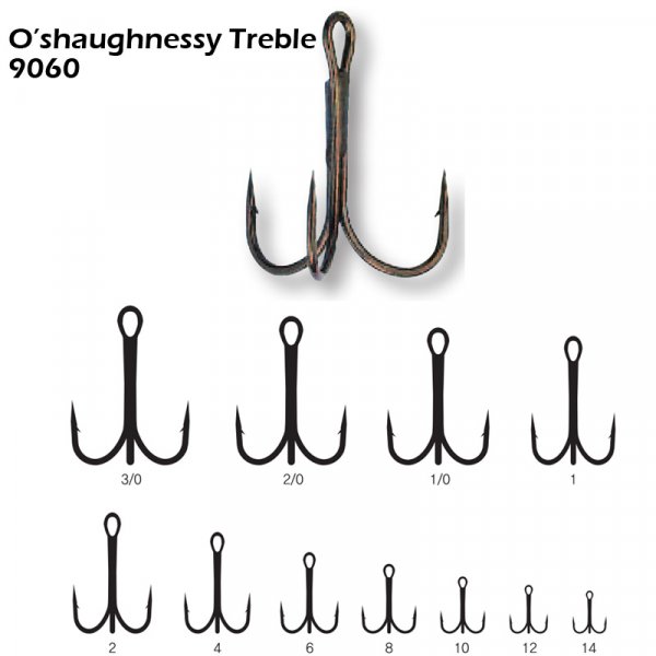 O’shaughnessy Treble hook 9060