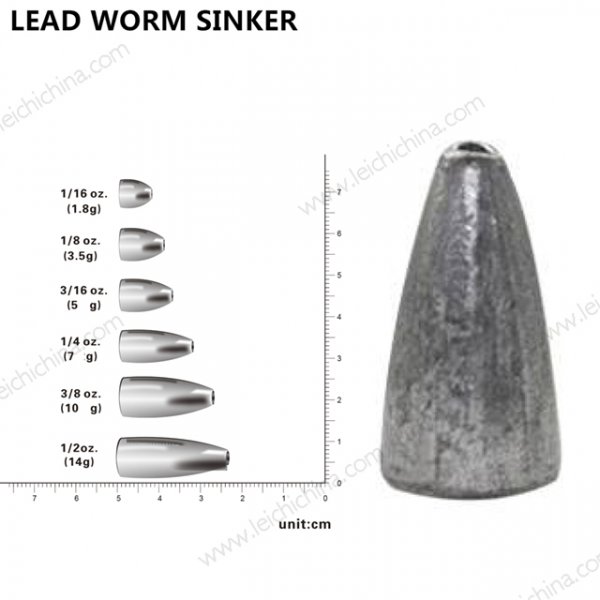 LEAD WORM SINKER