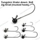 tungsten shake down ball jig head