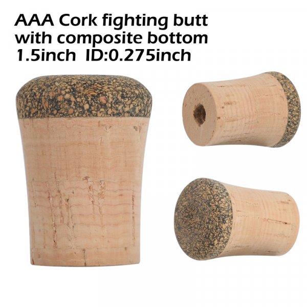 fly fishing rod Cork Fighting Butt Grade AAA 