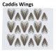 caddis wings石蛾仿真翅膀共36只，两片装