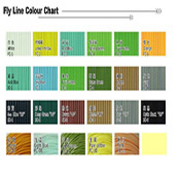 Fly line color chart