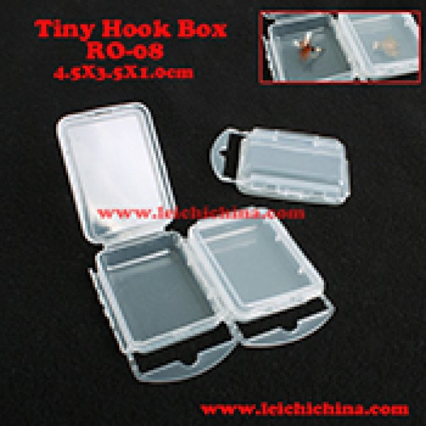 Tiny fishing hook and beads and accesories box RO-08