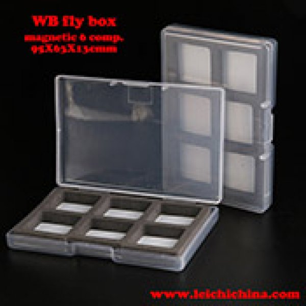 Super small magnetic compartment fly box WB