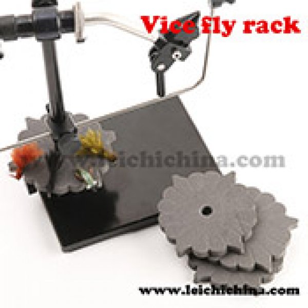 Fly tying Vice fly rack