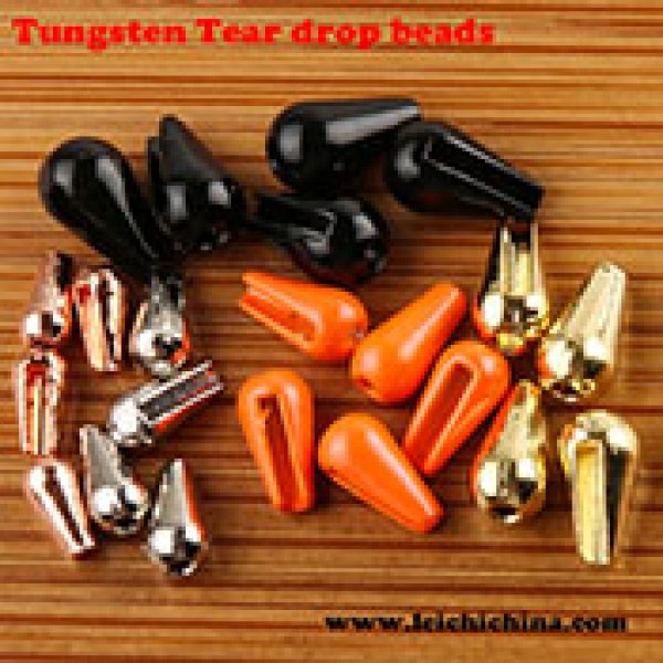 Tungsten tear drops beads