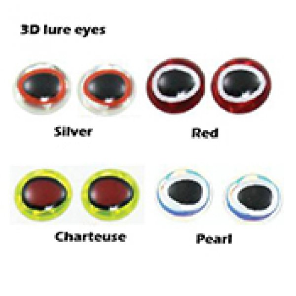3D fishing lure eyes
