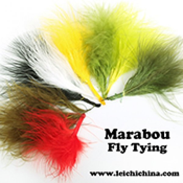 Fly tying feather marabou