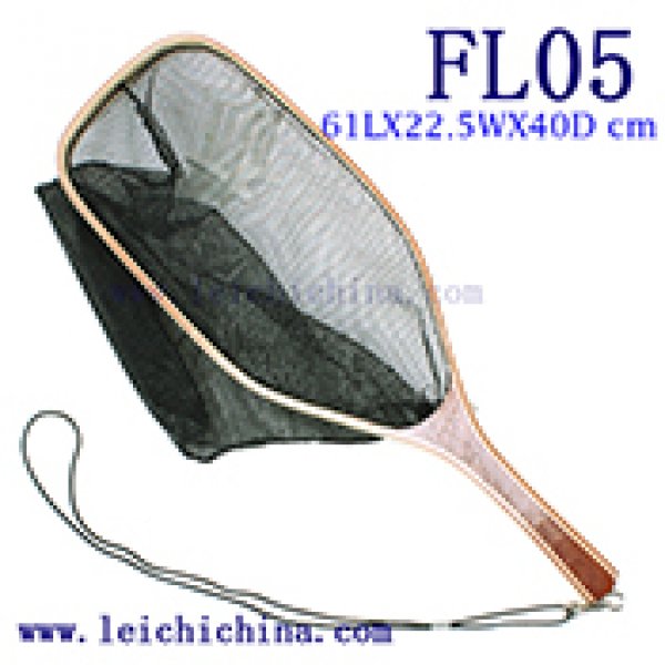 Wooden landing net FL-05