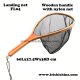 quality wooden frame nylon net fly fishing landing net FL04