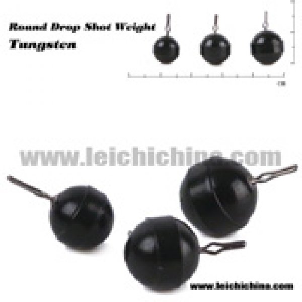 Tungsten round drop shot weight 