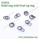 solid ring with oval rig ring hinge rings N7072