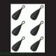 fishing lead sinker Q6004