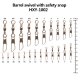 Barrel swivel with safety snap   HXY-1002
