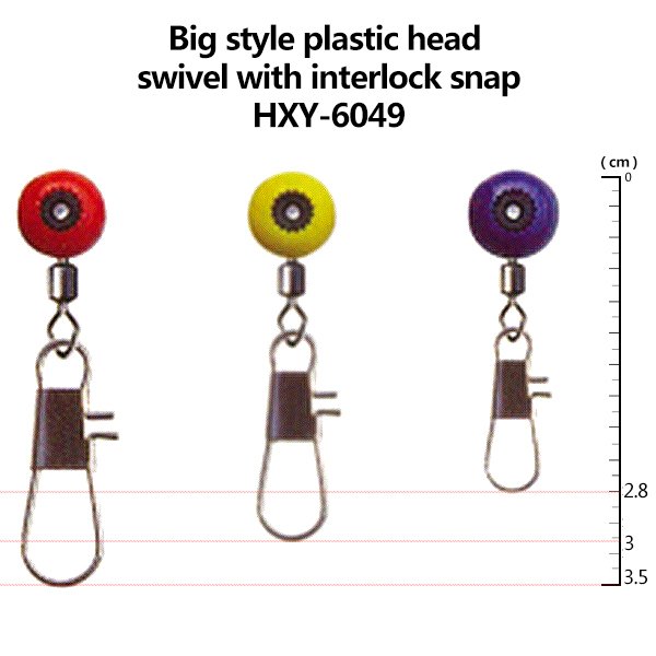 Big style plastic head swivel with interlock snap                   HXY-6049