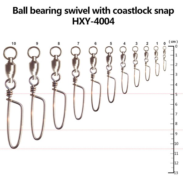 Ball bearing swivel with coastlock snap           HXY-4004