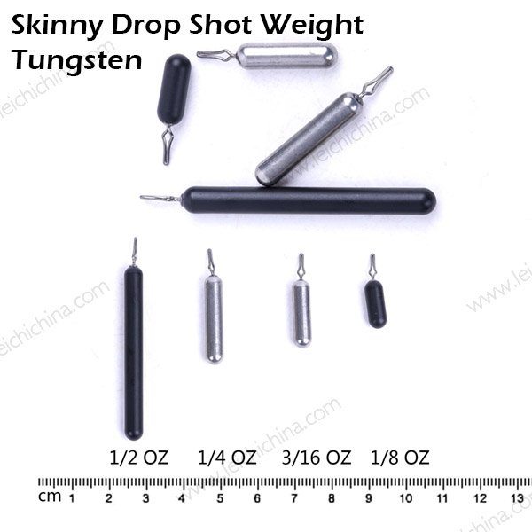 Tungsten Skinny Drop Shot Weight