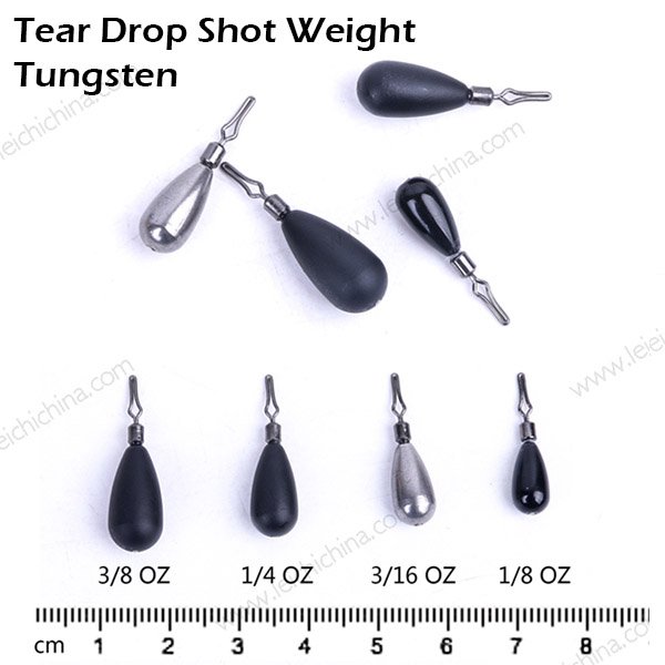 Tungsten Tear Drop Shot Weight