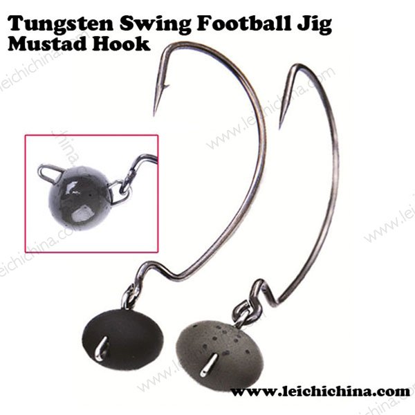 Tungsten swing football jig