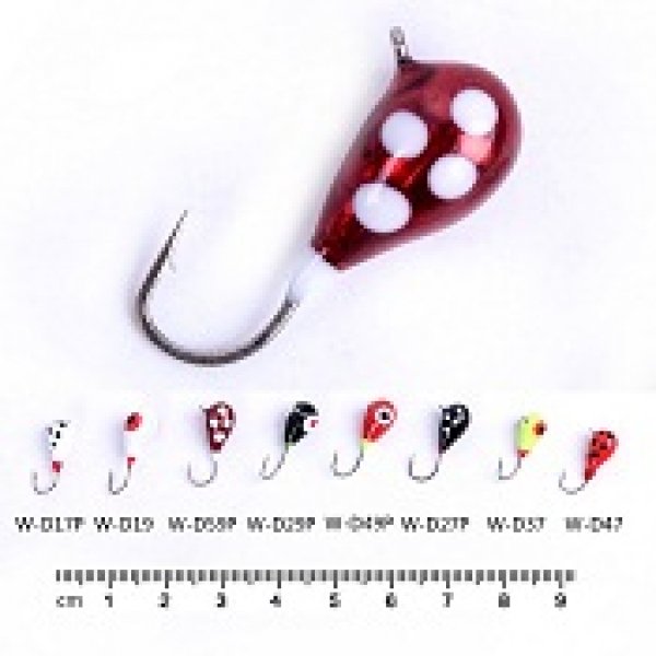 Rain drop tungsetn ice fishing jig