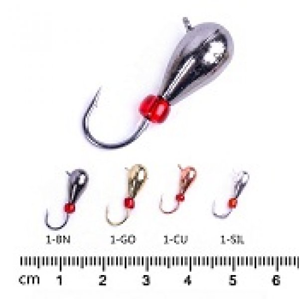 Tear drop tungsten ice fishing jig