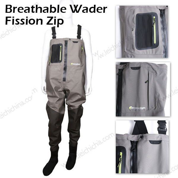 Breathable Fishing Waders Fission zip