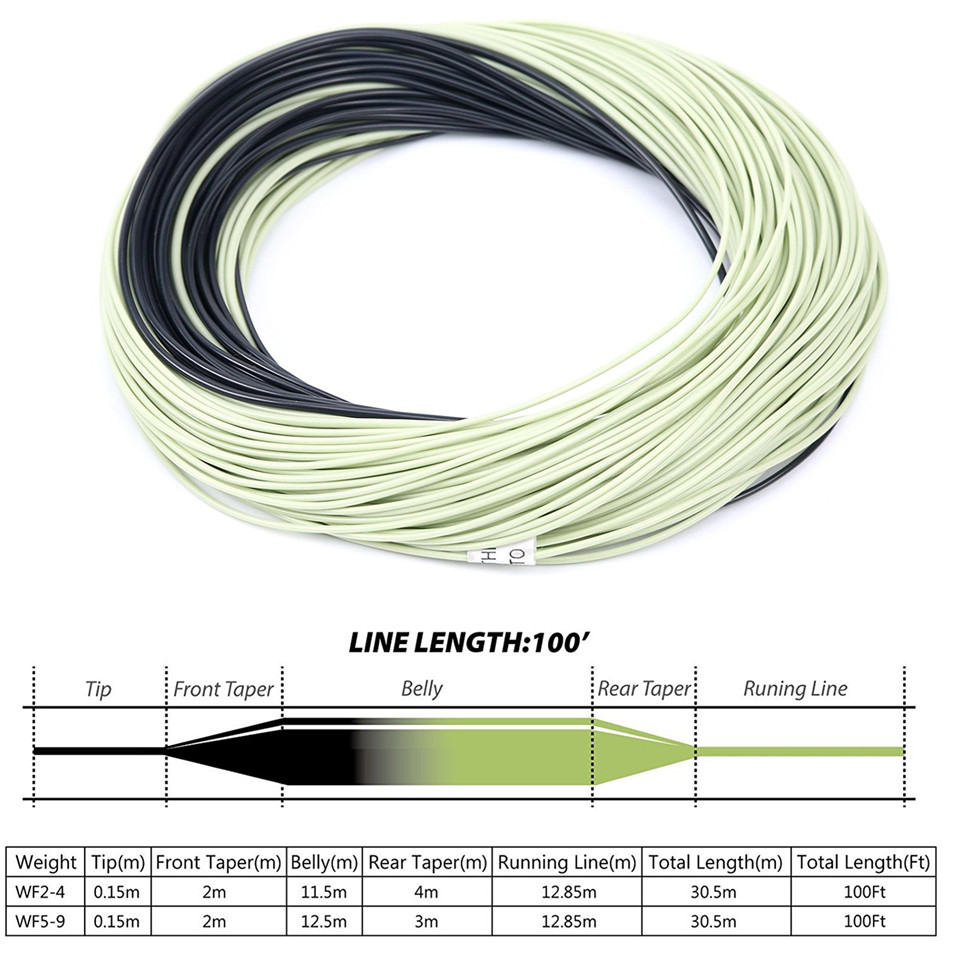 Weight Forward Floating Sinking tip fly fishing line