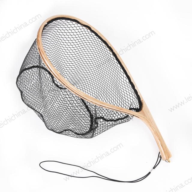 Curve handle Soft rubber coated tenkara landing net FL57 - Qingdao Leichi  Industrial & Trade Co.,Ltd.