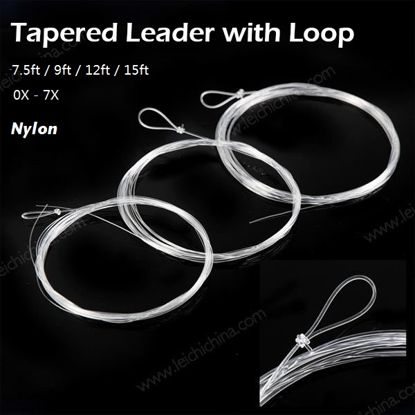 Nylon Fly Fishing Tapered Leader with Loop - Qingdao Leichi Industrial &  Trade Co.,Ltd.